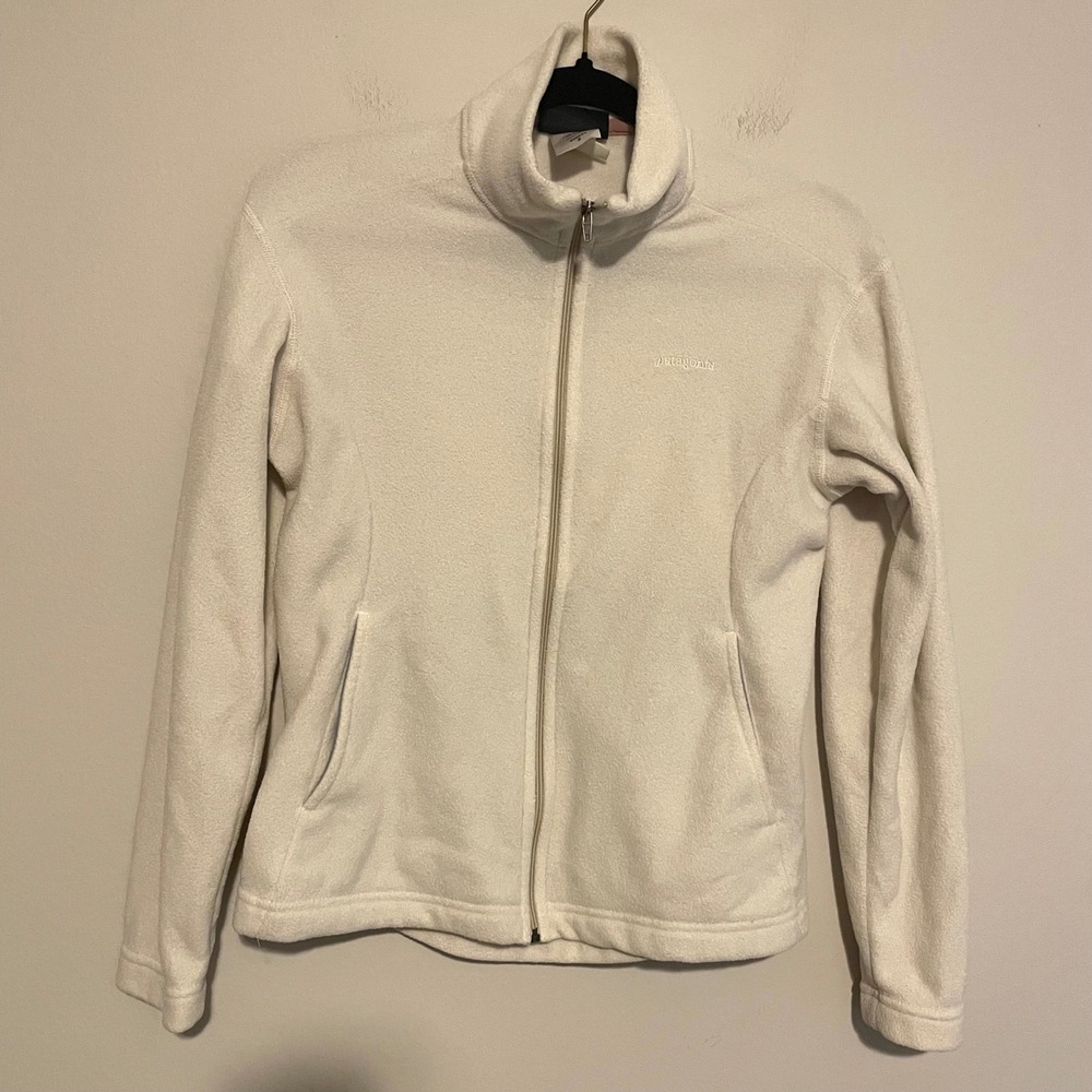 Vintage Patagonia Synchilla fleece ful zip jacket S cream outdoor gorpcore